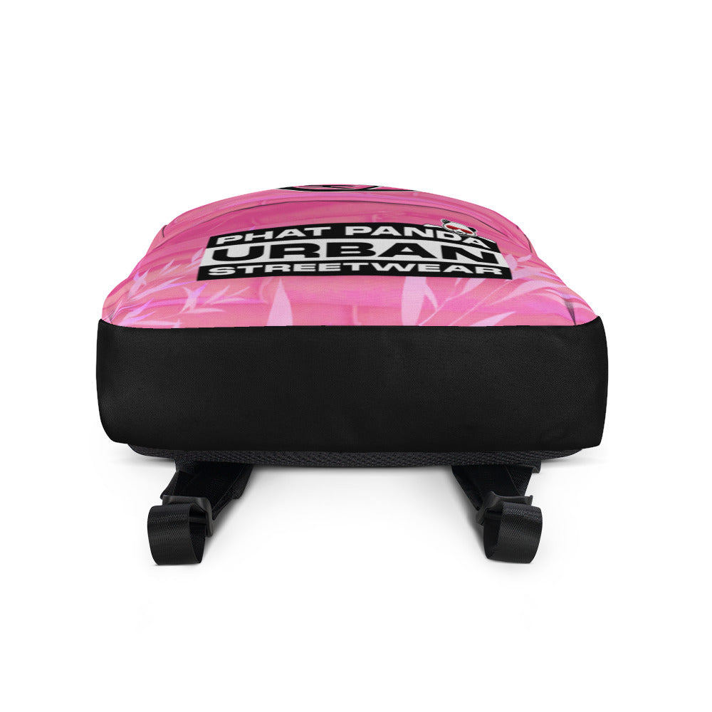 Pink Bamboo BackpackPHAT PANDA URBAN STREETWEARThis medium size backpack is just what you need for daily use or sports activities! The pockets (including one for your laptop) give plenty of room for all your nece