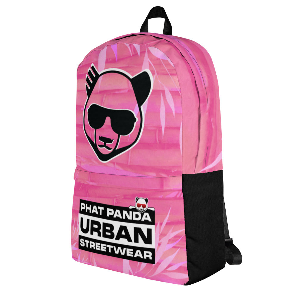 Pink Bamboo BackpackPHAT PANDA URBAN STREETWEARThis medium size backpack is just what you need for daily use or sports activities! The pockets (including one for your laptop) give plenty of room for all your nece