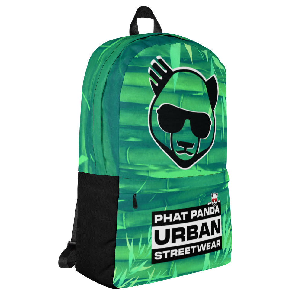 Green Bamboo BackpackPHAT PANDA URBAN STREETWEARThis medium size backpack is just what you need for daily use or sports activities! The pockets (including one for your laptop) give plenty of room for all your nece