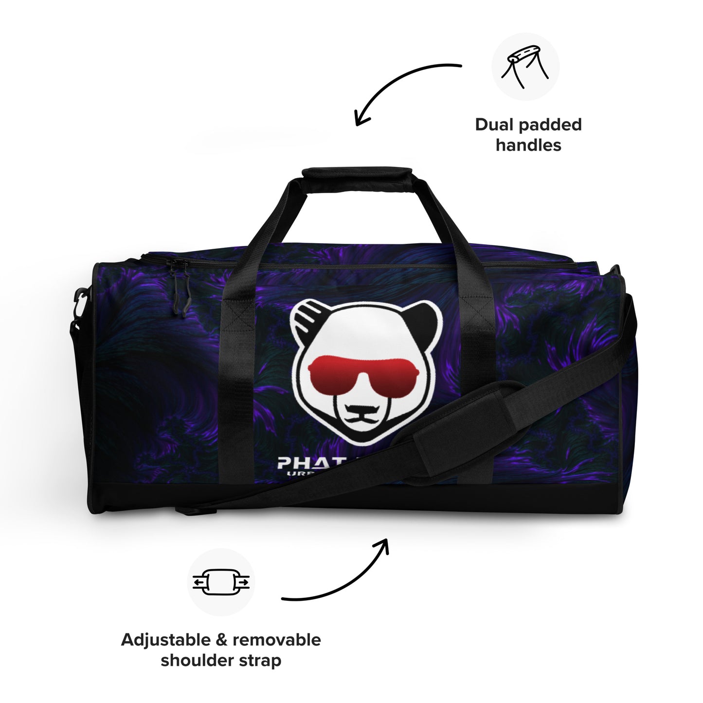 Duffle Bag Blue Fire