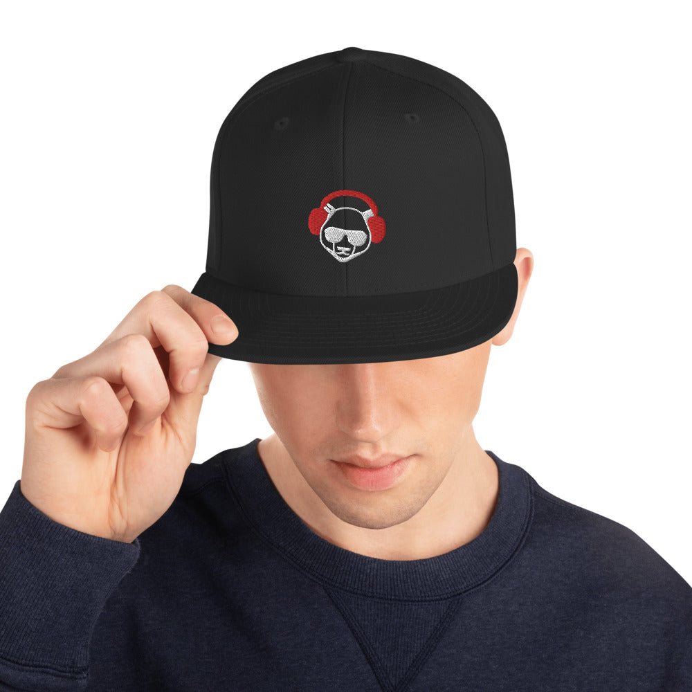 Phat Panda Snapback HatPHAT PANDA URBAN STREETWEARThis hat is structured with a classic fit, flat brim, and full buckram. The adjustable snap closure makes it a comfortable, one-size-fits-most hat.
• 80% acrylic