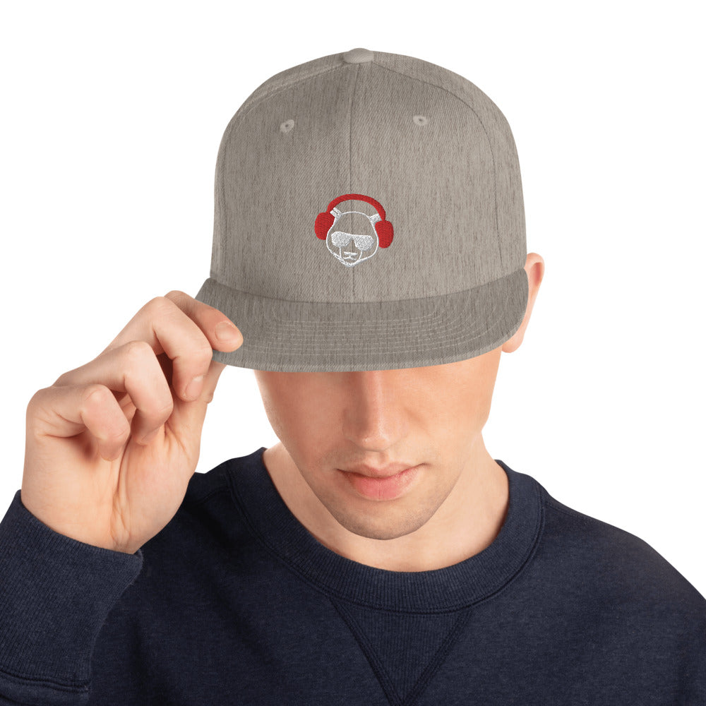 Phat Panda Snapback HatPHAT PANDA URBAN STREETWEARThis hat is structured with a classic fit, flat brim, and full buckram. The adjustable snap closure makes it a comfortable, one-size-fits-most hat.
• 80% acrylic