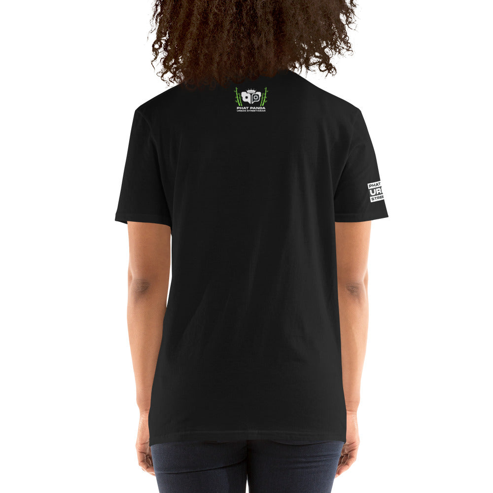 Panda King Light GreenPHAT PANDA URBAN STREETWEARYou've now found the staple t-shirt of your wardrobe. It's made of 100% ring-spun cotton and is soft and comfy. The double stitching on the neckline and sleeves add