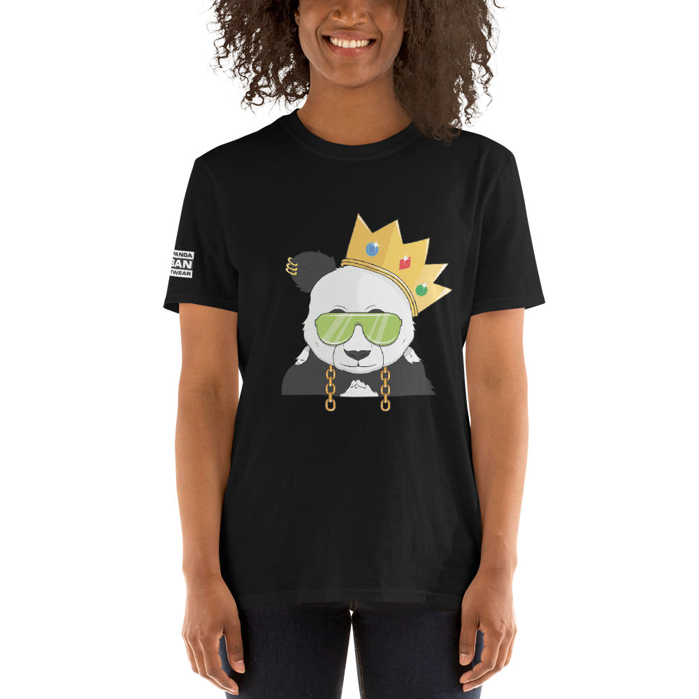 Panda King Light GreenPHAT PANDA URBAN STREETWEARYou've now found the staple t-shirt of your wardrobe. It's made of 100% ring-spun cotton and is soft and comfy. The double stitching on the neckline and sleeves add