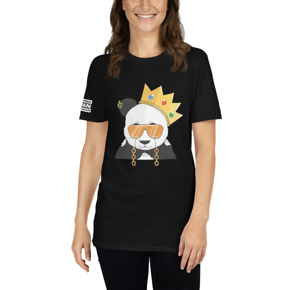 Panda King OrangePHAT PANDA URBAN STREETWEARYou've now found the staple t-shirt of your wardrobe. It's made of 100% ring-spun cotton and is soft and comfy. The double stitching on the neckline and sleeves add