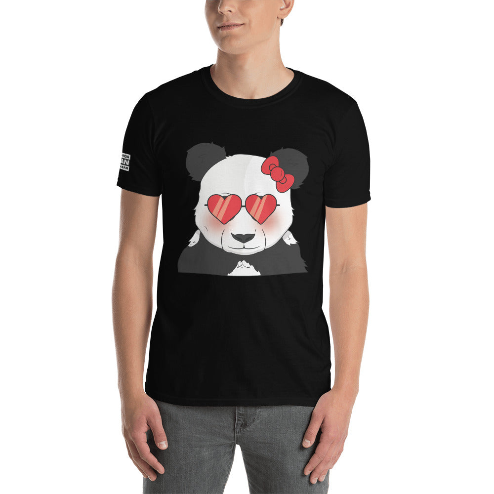 Hello Panda Light RedPHAT PANDA URBAN STREETWEARYou've now found the staple t-shirt of your wardrobe. It's made of 100% ring-spun cotton and is soft and comfy. The double stitching on the neckline and sleeves add