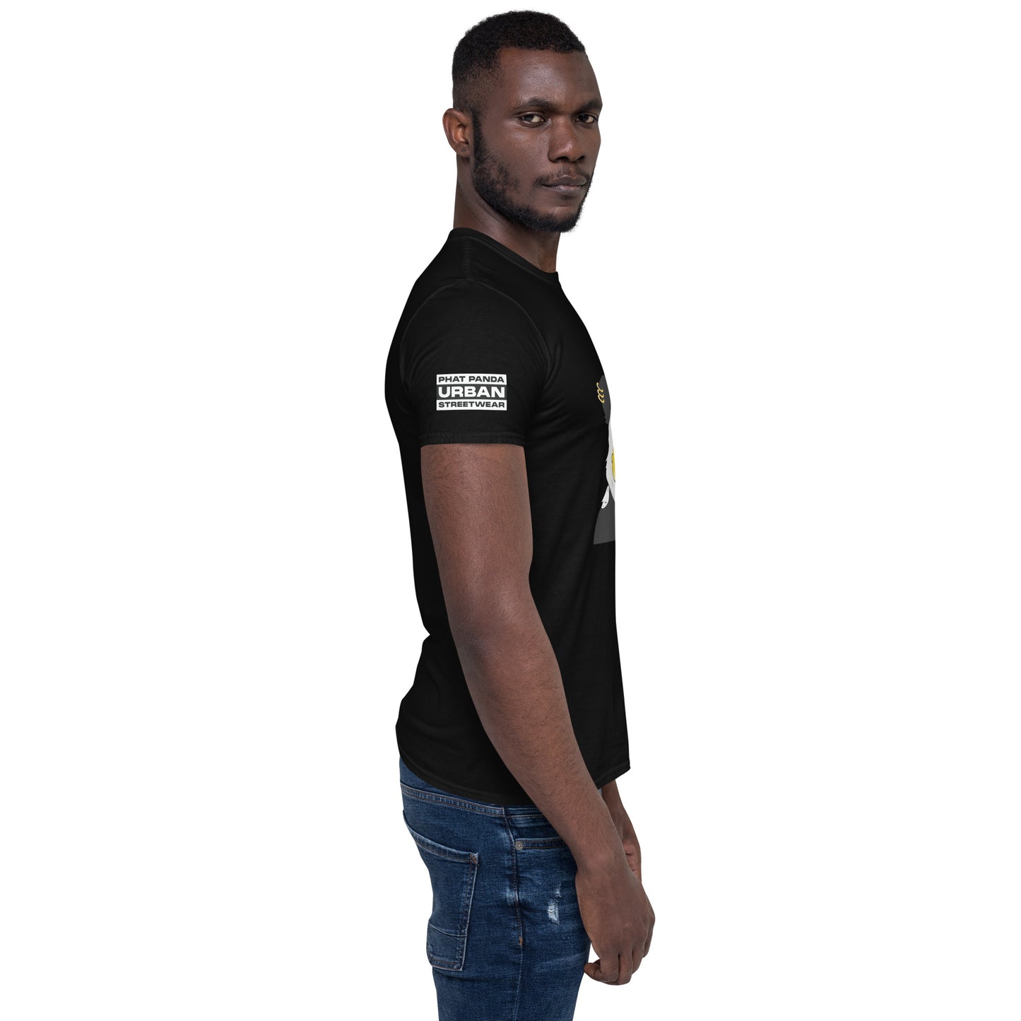 Panda King YellowPHAT PANDA URBAN STREETWEARYou've now found the staple t-shirt of your wardrobe. It's made of 100% ring-spun cotton and is soft and comfy. The double stitching on the neckline and sleeves add