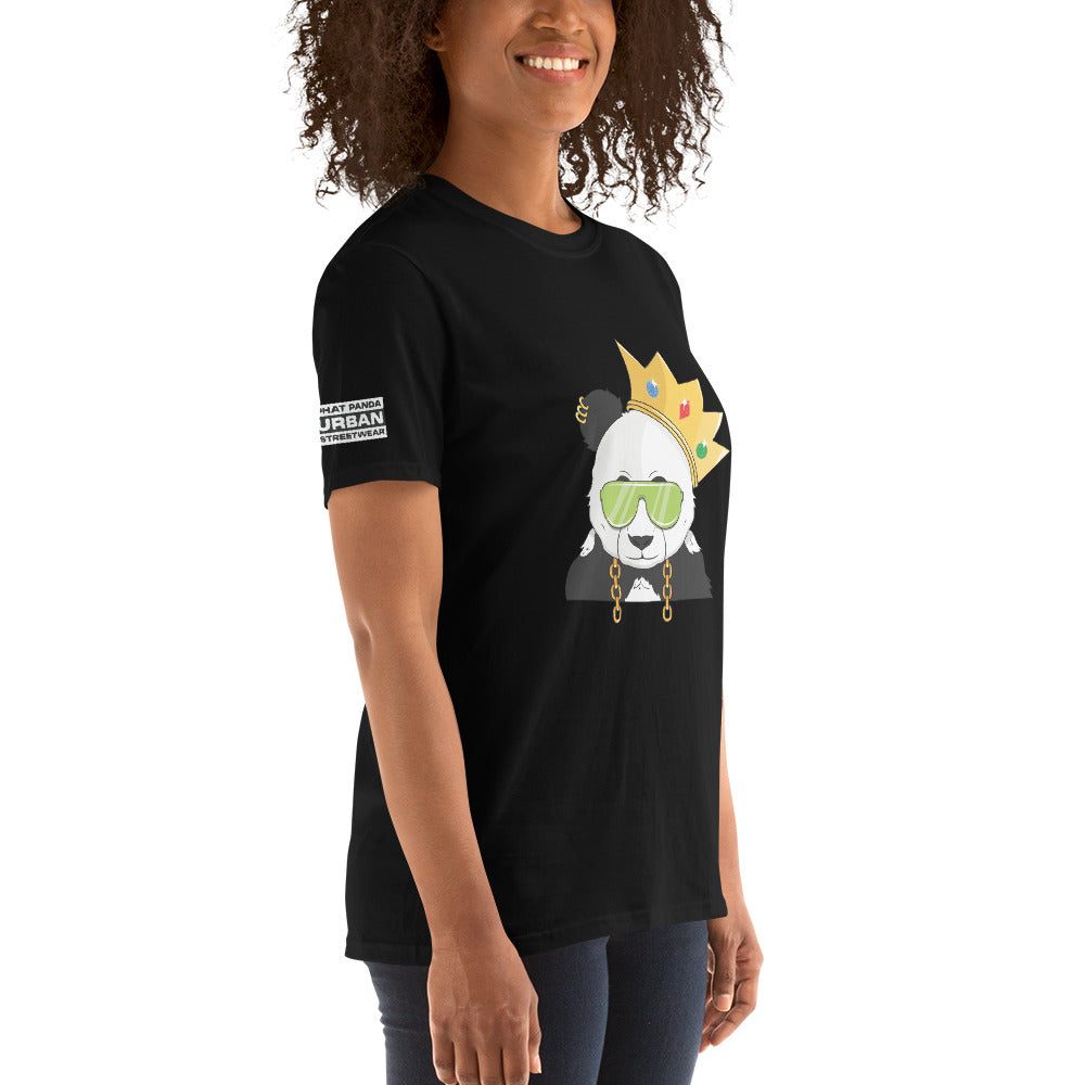 Panda King Light GreenPHAT PANDA URBAN STREETWEARYou've now found the staple t-shirt of your wardrobe. It's made of 100% ring-spun cotton and is soft and comfy. The double stitching on the neckline and sleeves add