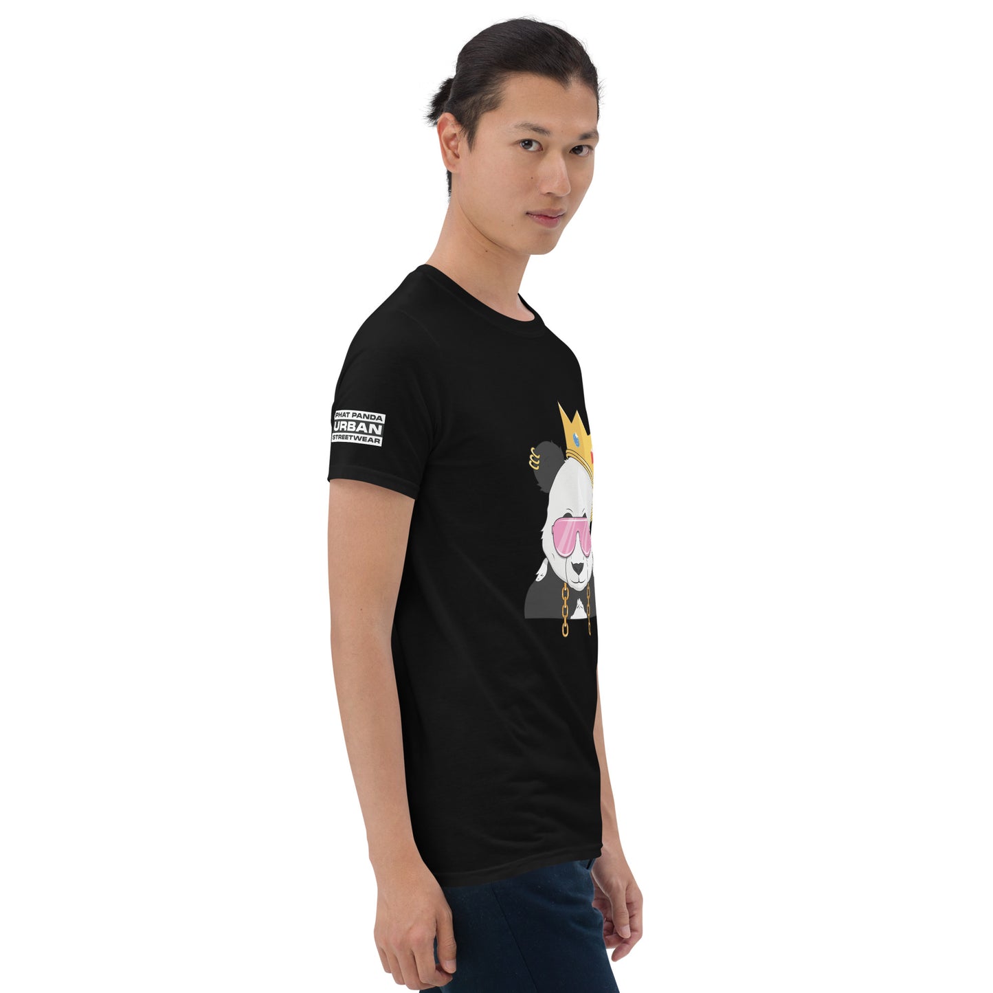 Panda King Light PinkPHAT PANDA URBAN STREETWEARYou've now found the staple t-shirt of your wardrobe. It's made of 100% ring-spun cotton and is soft and comfy. The double stitching on the neckline and sleeves add