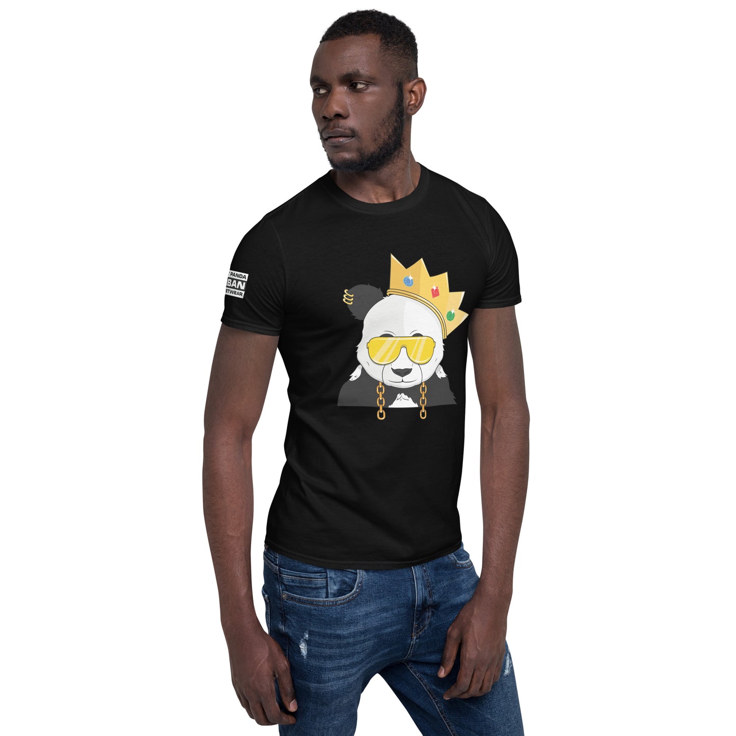 Panda King YellowPHAT PANDA URBAN STREETWEARYou've now found the staple t-shirt of your wardrobe. It's made of 100% ring-spun cotton and is soft and comfy. The double stitching on the neckline and sleeves add