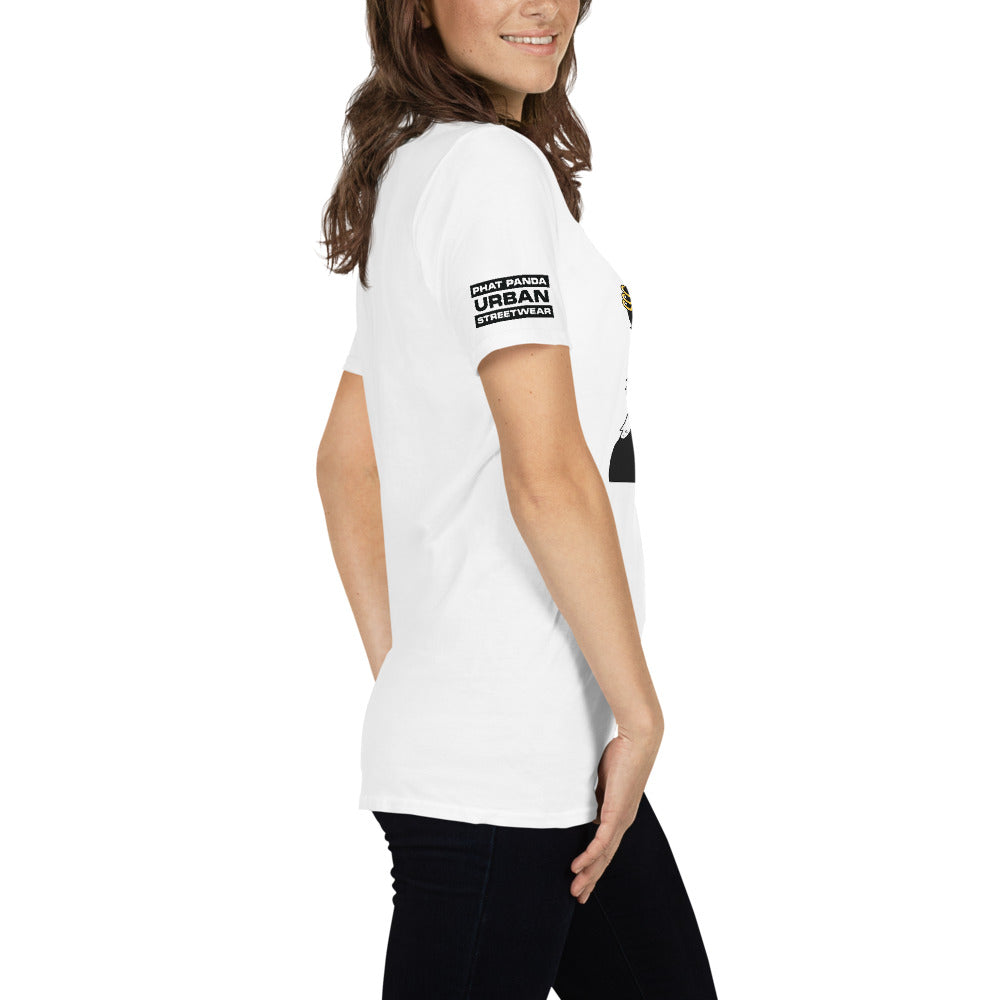 Panda King BlackPHAT PANDA URBAN STREETWEARYou've now found the staple t-shirt of your wardrobe. It's made of 100% ring-spun cotton and is soft and comfy. The double stitching on the neckline and sleeves add