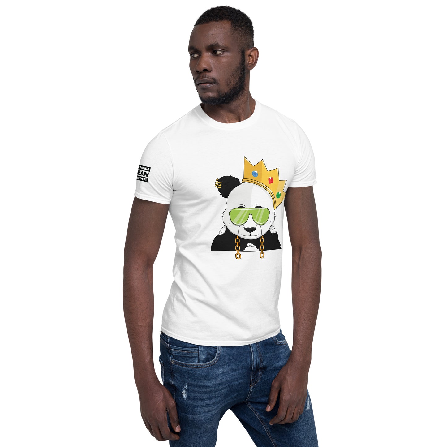 Panda King Light GreenPHAT PANDA URBAN STREETWEARYou've now found the staple t-shirt of your wardrobe. It's made of 100% ring-spun cotton and is soft and comfy. The double stitching on the neckline and sleeves add