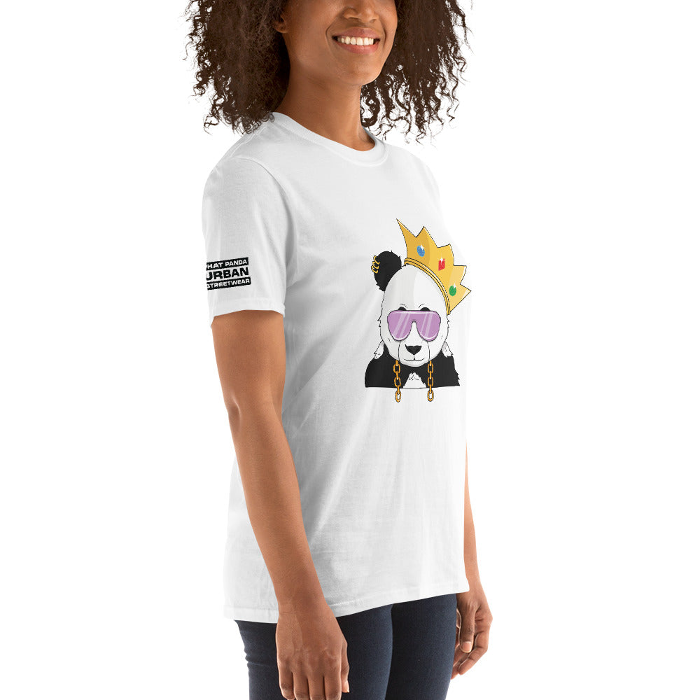 Panda King Light PurplePHAT PANDA URBAN STREETWEARYou've now found the staple t-shirt of your wardrobe. It's made of 100% ring-spun cotton and is soft and comfy. The double stitching on the neckline and sleeves add
