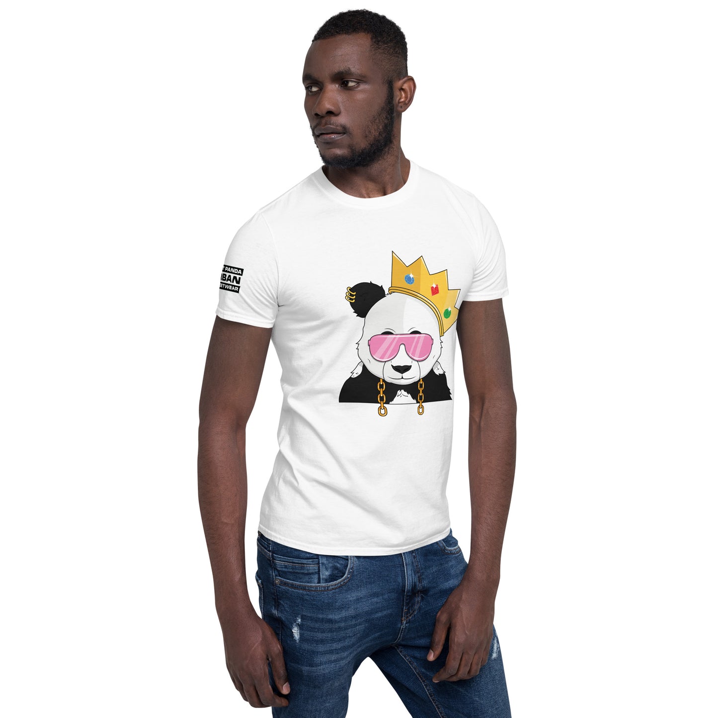 Panda King Light PinkPHAT PANDA URBAN STREETWEARYou've now found the staple t-shirt of your wardrobe. It's made of 100% ring-spun cotton and is soft and comfy. The double stitching on the neckline and sleeves add