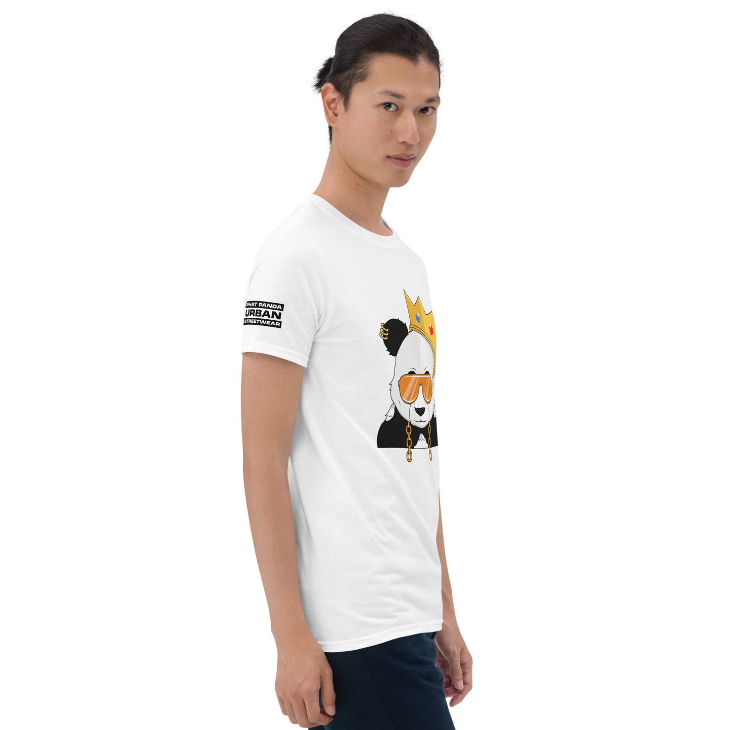Panda King OrangePHAT PANDA URBAN STREETWEARYou've now found the staple t-shirt of your wardrobe. It's made of 100% ring-spun cotton and is soft and comfy. The double stitching on the neckline and sleeves add