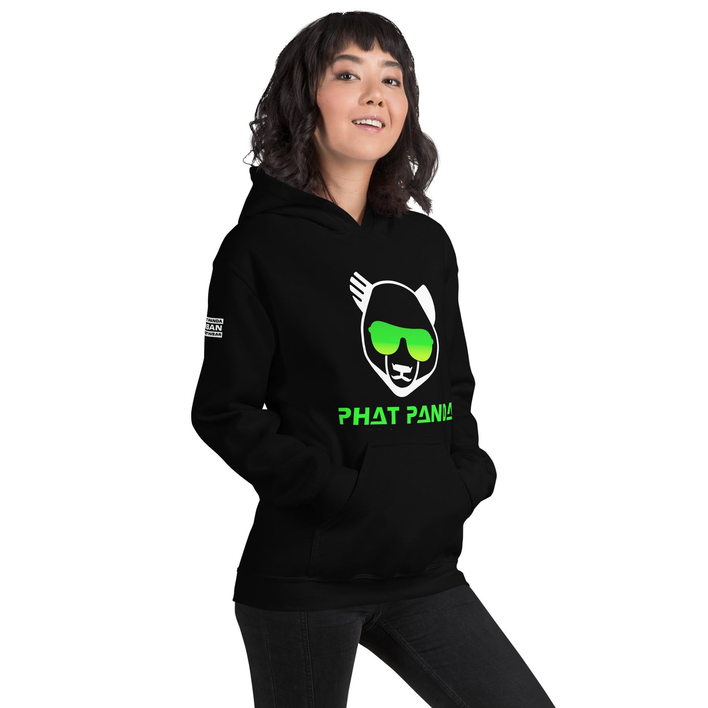 Green Gradient Hood - PHAT PANDA URBAN STREETWEAR