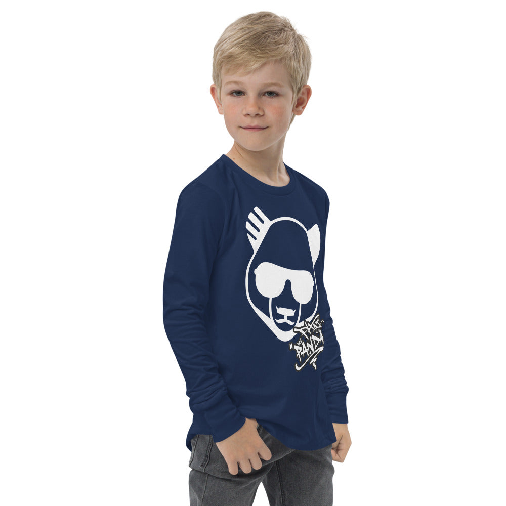 Youth Graffiti TeePHAT PANDA URBAN STREETWEARThe Youth Long Sleeve Shirt is made of Airlume combed and ringspun cotton, which is known for its softness and durability. The shirt has a regular fit, classic crew