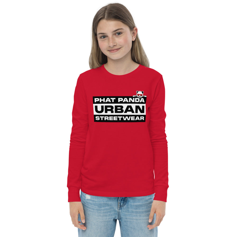 Explicit Panda YouthPHAT PANDA URBAN STREETWEARThe Youth Long Sleeve Shirt is made of Airlume combed and ringspun cotton, which is known for its softness and durability. The shirt has a regular fit, classic crew