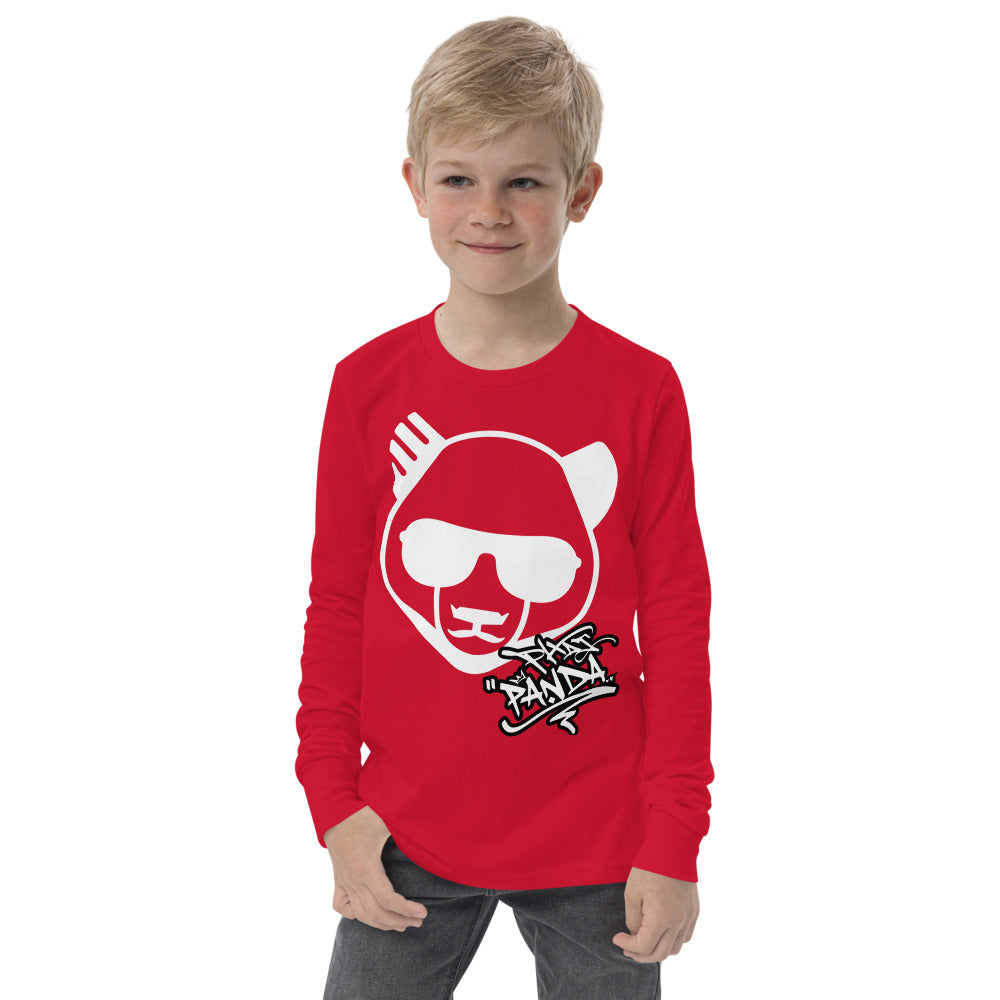 Youth Graffiti TeePHAT PANDA URBAN STREETWEARThe Youth Long Sleeve Shirt is made of Airlume combed and ringspun cotton, which is known for its softness and durability. The shirt has a regular fit, classic crew