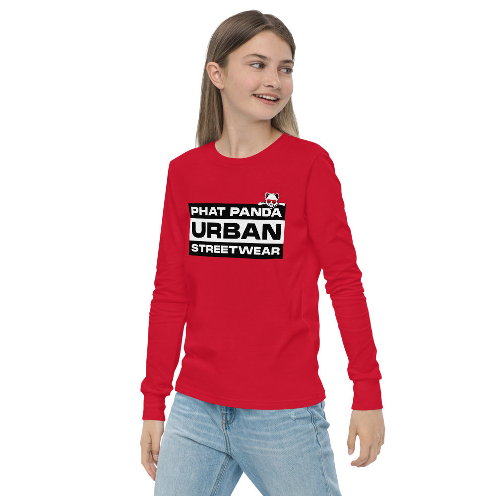 Explicit Panda YouthPHAT PANDA URBAN STREETWEARThe Youth Long Sleeve Shirt is made of Airlume combed and ringspun cotton, which is known for its softness and durability. The shirt has a regular fit, classic crew