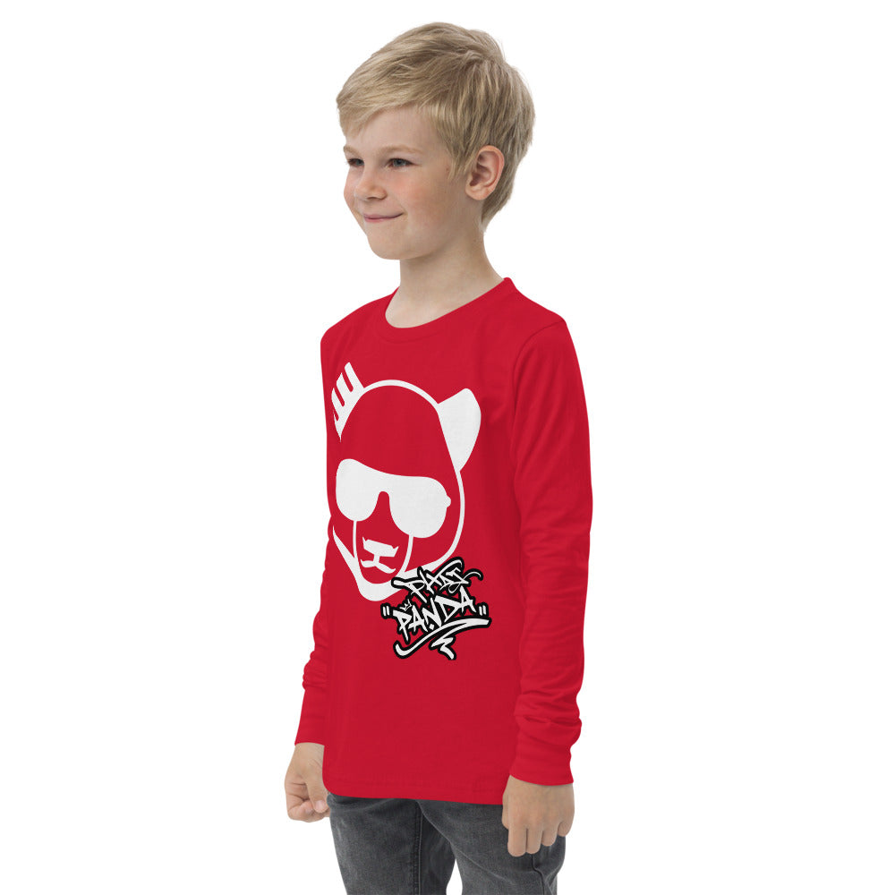 Youth Graffiti TeePHAT PANDA URBAN STREETWEARThe Youth Long Sleeve Shirt is made of Airlume combed and ringspun cotton, which is known for its softness and durability. The shirt has a regular fit, classic crew