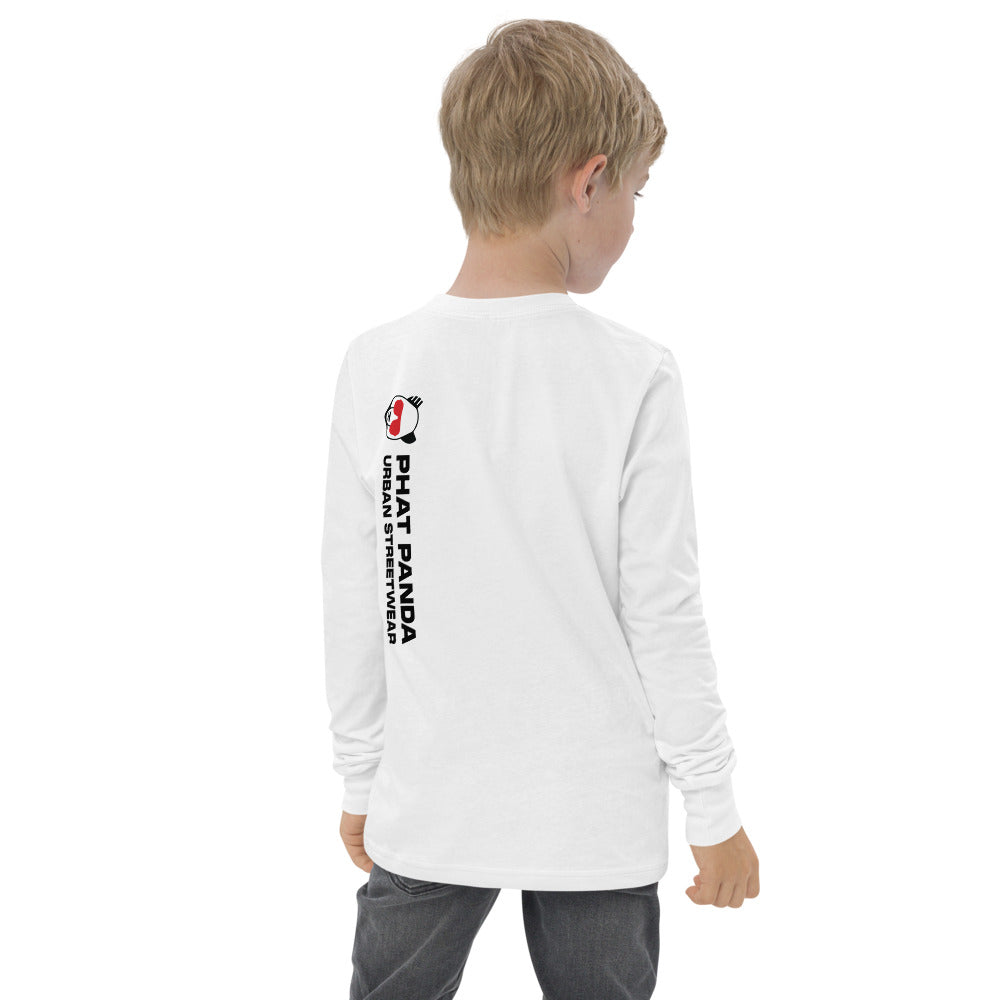 Explicit Panda YouthPHAT PANDA URBAN STREETWEARThe Youth Long Sleeve Shirt is made of Airlume combed and ringspun cotton, which is known for its softness and durability. The shirt has a regular fit, classic crew