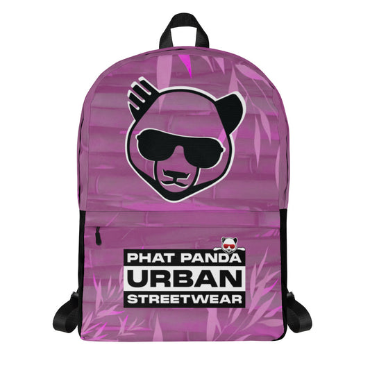 Purple Bamboo BackpackPHAT PANDA URBAN STREETWEARThis medium size backpack is just what you need for daily use or sports activities! The pockets (including one for your laptop) give plenty of room for all your nece