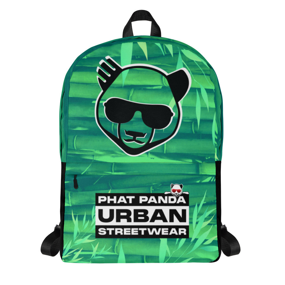 Green Bamboo BackpackPHAT PANDA URBAN STREETWEARThis medium size backpack is just what you need for daily use or sports activities! The pockets (including one for your laptop) give plenty of room for all your nece