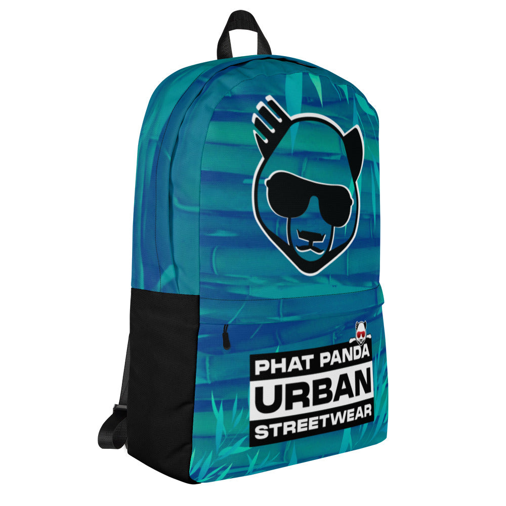 Blue Bamboo BackpackPHAT PANDA URBAN STREETWEARThis medium size backpack is just what you need for daily use or sports activities! The pockets (including one for your laptop) give plenty of room for all your nece