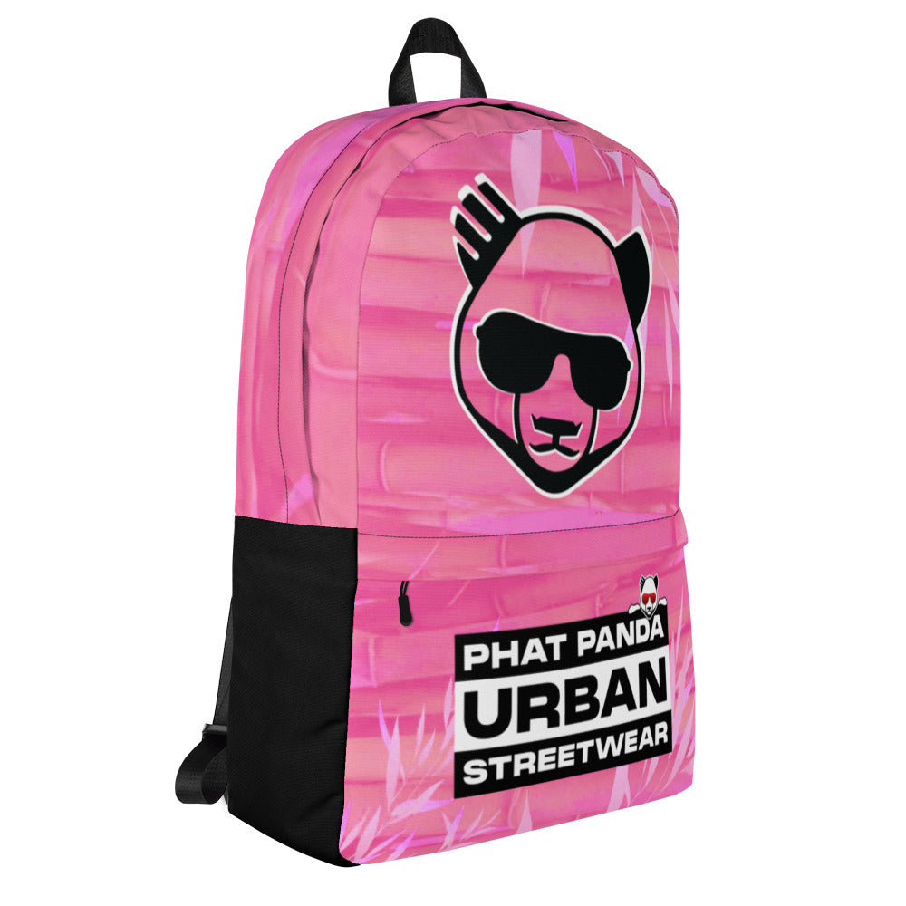Pink Bamboo BackpackPHAT PANDA URBAN STREETWEARThis medium size backpack is just what you need for daily use or sports activities! The pockets (including one for your laptop) give plenty of room for all your nece