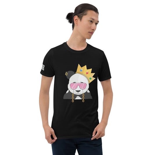 Panda King Light PinkPHAT PANDA URBAN STREETWEARYou've now found the staple t-shirt of your wardrobe. It's made of 100% ring-spun cotton and is soft and comfy. The double stitching on the neckline and sleeves add 