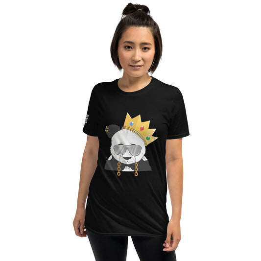 Panda King GreyPHAT PANDA URBAN STREETWEARYou've now found the staple t-shirt of your wardrobe. It's made of 100% ring-spun cotton and is soft and comfy. The double stitching on the neckline and sleeves add 