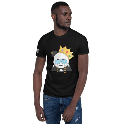 Panda King Light BluePHAT PANDA URBAN STREETWEARYou've now found the staple t-shirt of your wardrobe. It's made of 100% ring-spun cotton and is soft and comfy. The double stitching on the neckline and sleeves add 