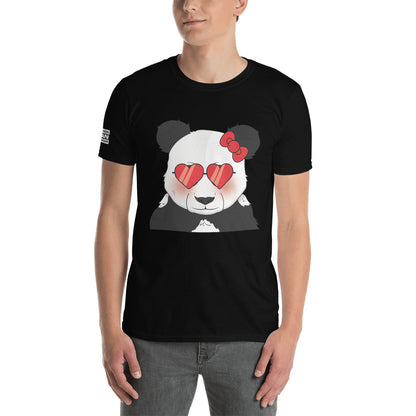 Hello Panda Light RedPHAT PANDA URBAN STREETWEARYou've now found the staple t-shirt of your wardrobe. It's made of 100% ring-spun cotton and is soft and comfy. The double stitching on the neckline and sleeves add 