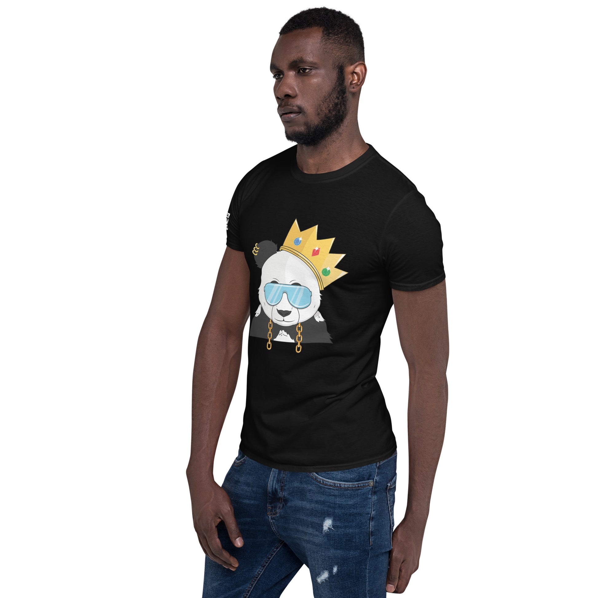 Panda King Light BluePHAT PANDA URBAN STREETWEARYou've now found the staple t-shirt of your wardrobe. It's made of 100% ring-spun cotton and is soft and comfy. The double stitching on the neckline and sleeves add 