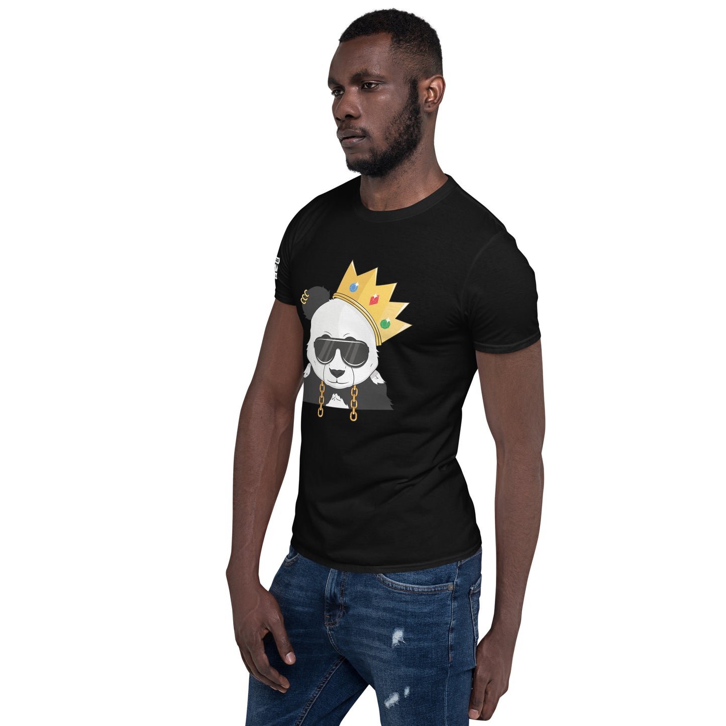 Panda King BlackPHAT PANDA URBAN STREETWEARYou've now found the staple t-shirt of your wardrobe. It's made of 100% ring-spun cotton and is soft and comfy. The double stitching on the neckline and sleeves add 