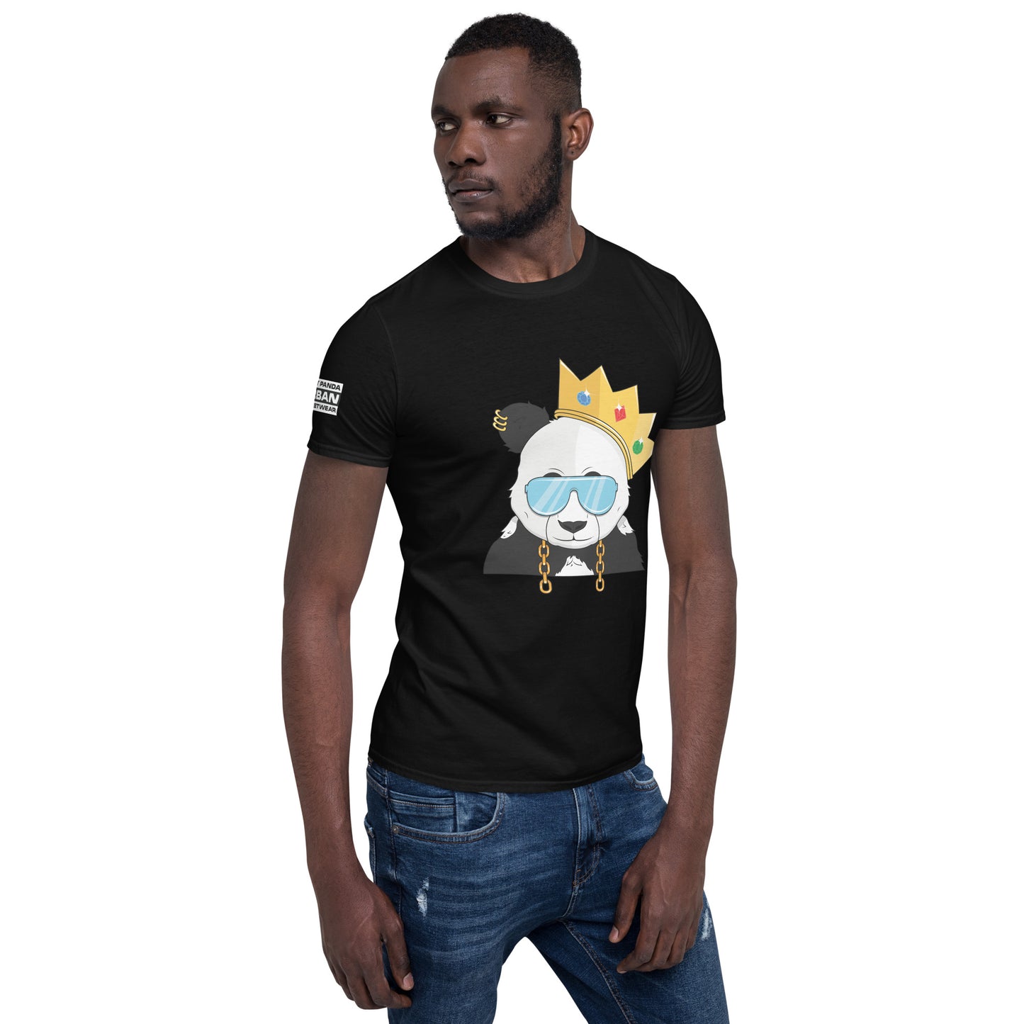 Panda King Light BluePHAT PANDA URBAN STREETWEARYou've now found the staple t-shirt of your wardrobe. It's made of 100% ring-spun cotton and is soft and comfy. The double stitching on the neckline and sleeves add 