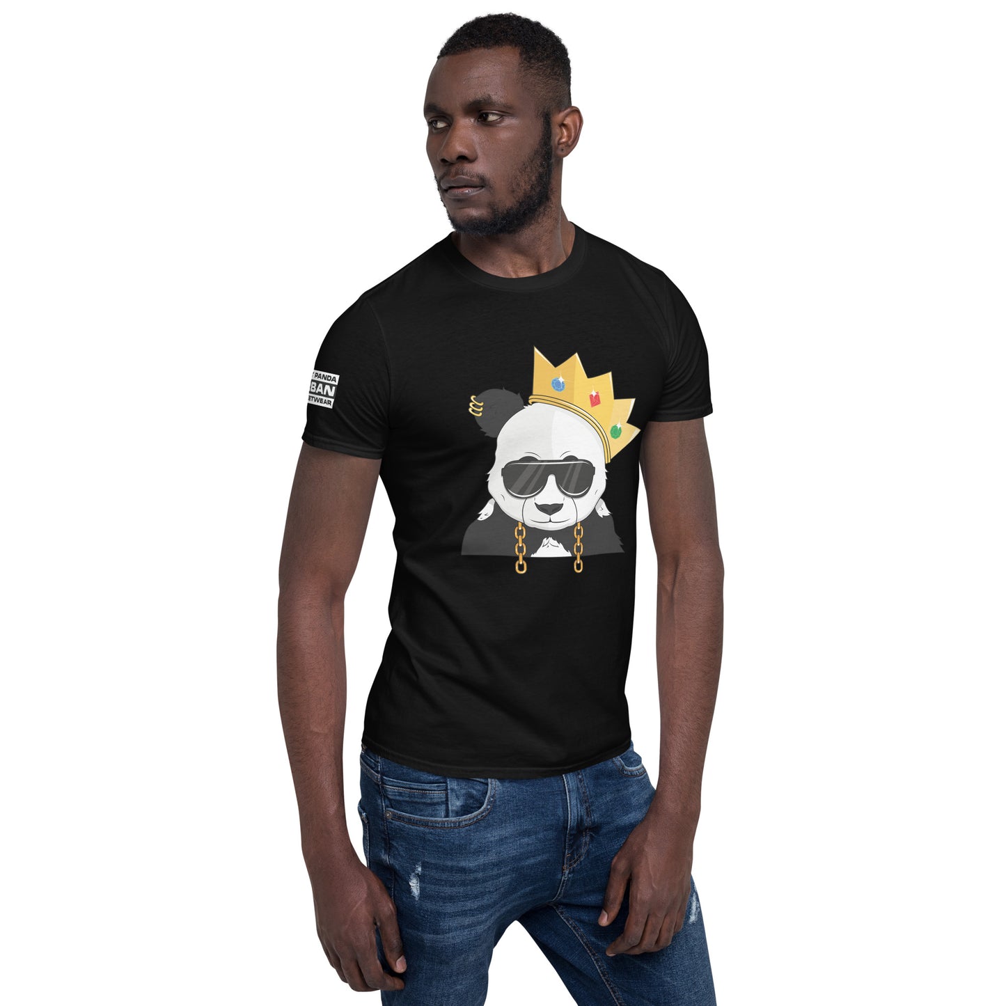 Panda King BlackPHAT PANDA URBAN STREETWEARYou've now found the staple t-shirt of your wardrobe. It's made of 100% ring-spun cotton and is soft and comfy. The double stitching on the neckline and sleeves add 