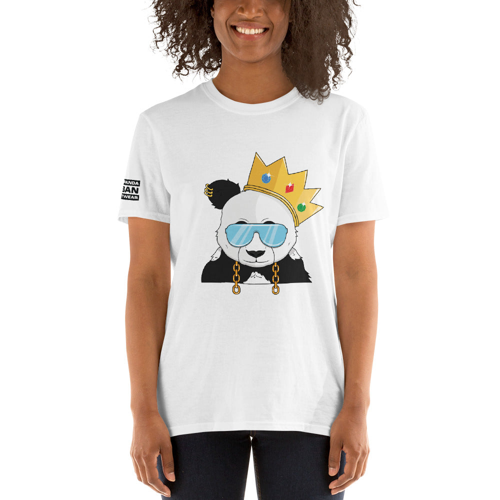 Panda King Light BluePHAT PANDA URBAN STREETWEARYou've now found the staple t-shirt of your wardrobe. It's made of 100% ring-spun cotton and is soft and comfy. The double stitching on the neckline and sleeves add 