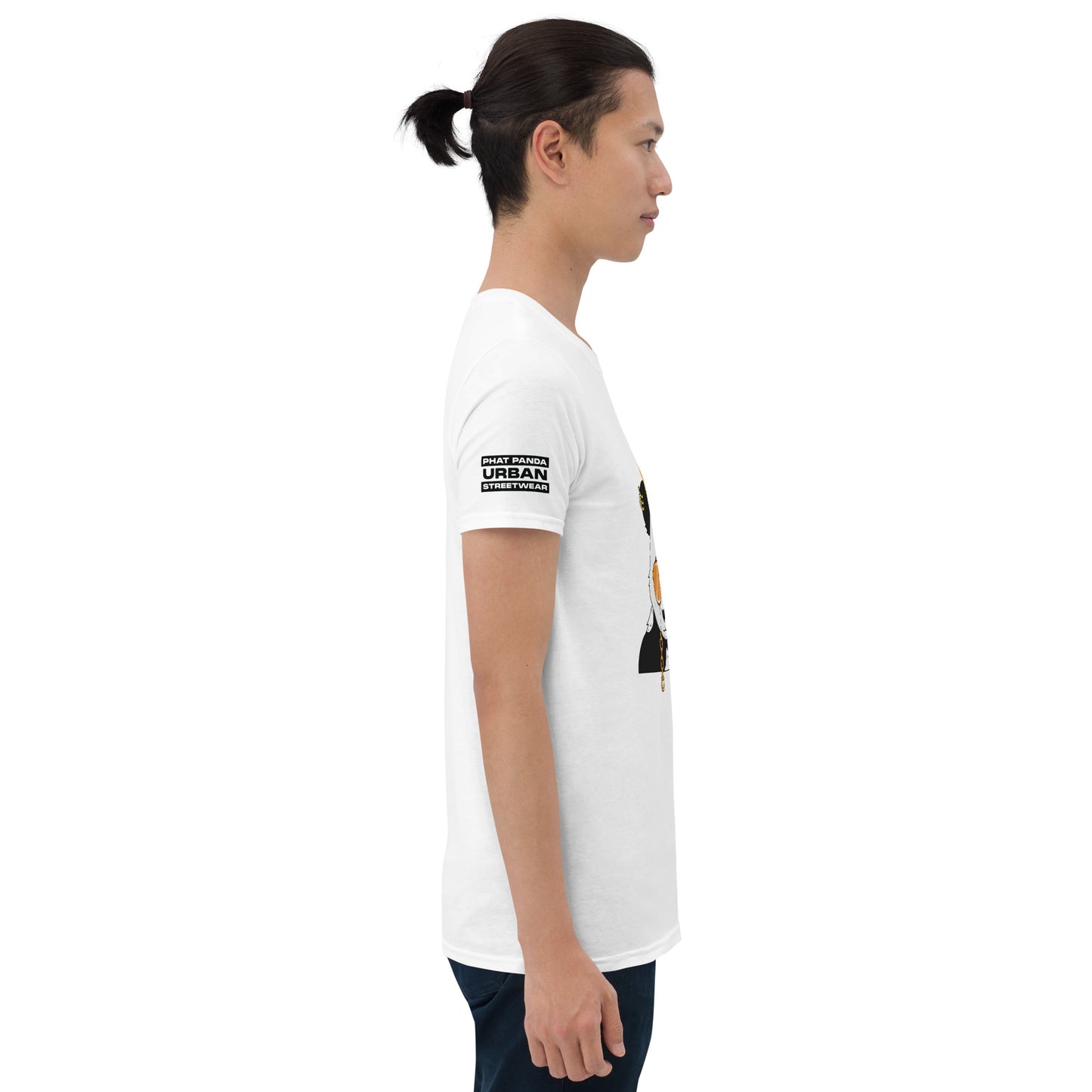 Panda King OrangePHAT PANDA URBAN STREETWEARYou've now found the staple t-shirt of your wardrobe. It's made of 100% ring-spun cotton and is soft and comfy. The double stitching on the neckline and sleeves add 