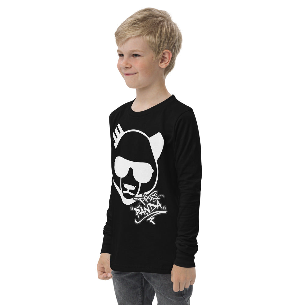 Youth Graffiti TeePHAT PANDA URBAN STREETWEARThe Youth Long Sleeve Shirt is made of Airlume combed and ringspun cotton, which is known for its softness and durability. The shirt has a regular fit, classic crew 